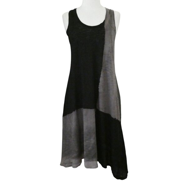 GILDA MIDANI flared tank dress sz M colorblock - Picture 1 of 10